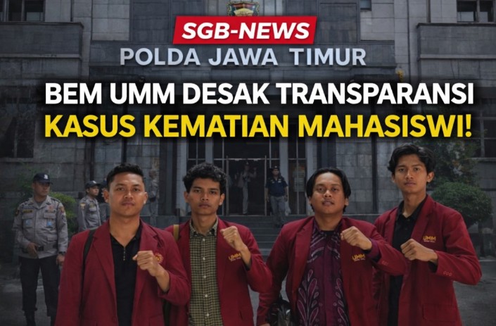 Perwakilan BEM UMM di Ditreskrimum Polda Jatim kawal kasus kematian mahasiswi
