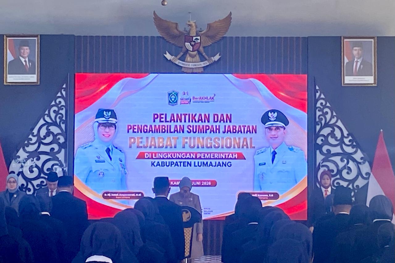 153 Guru SDN Dan SMPN Di Lumajang Resmi Di Lantik Dan Di Ambil Sumpahnya