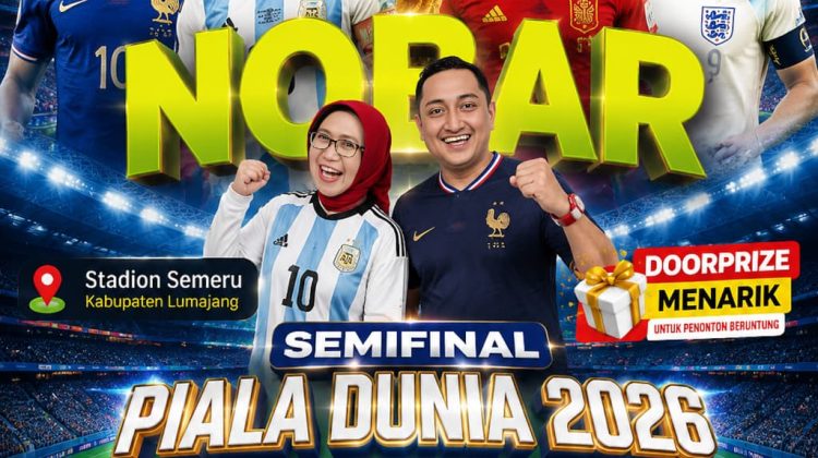Prancis-Spanyol & Inggris-Argentina Main Subuh, Stadion Semeru Lumajang Siap Digoyang Nobar Akbar