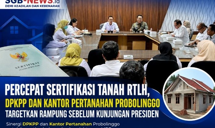 Percepat Sertifikasi Tanah RTLH, DPKPP dan Kantor Pertanahan Probolinggo Targetkan Rampung Sebelum Kunjungan Presiden