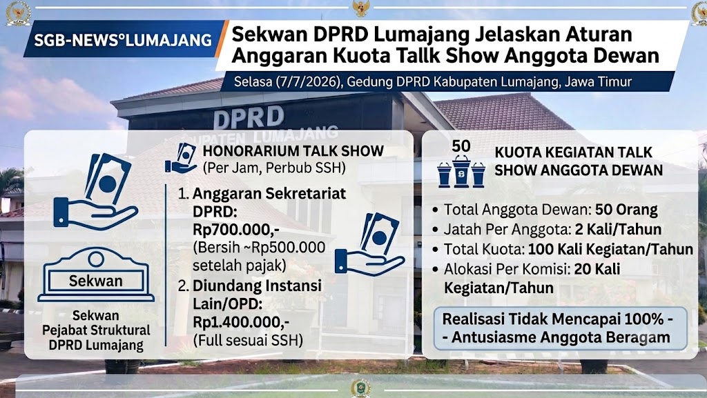 Sekwan DPRD Lumajang Jelaskan Aturan Anggaran Kuota Talk Show Anggota Dewan